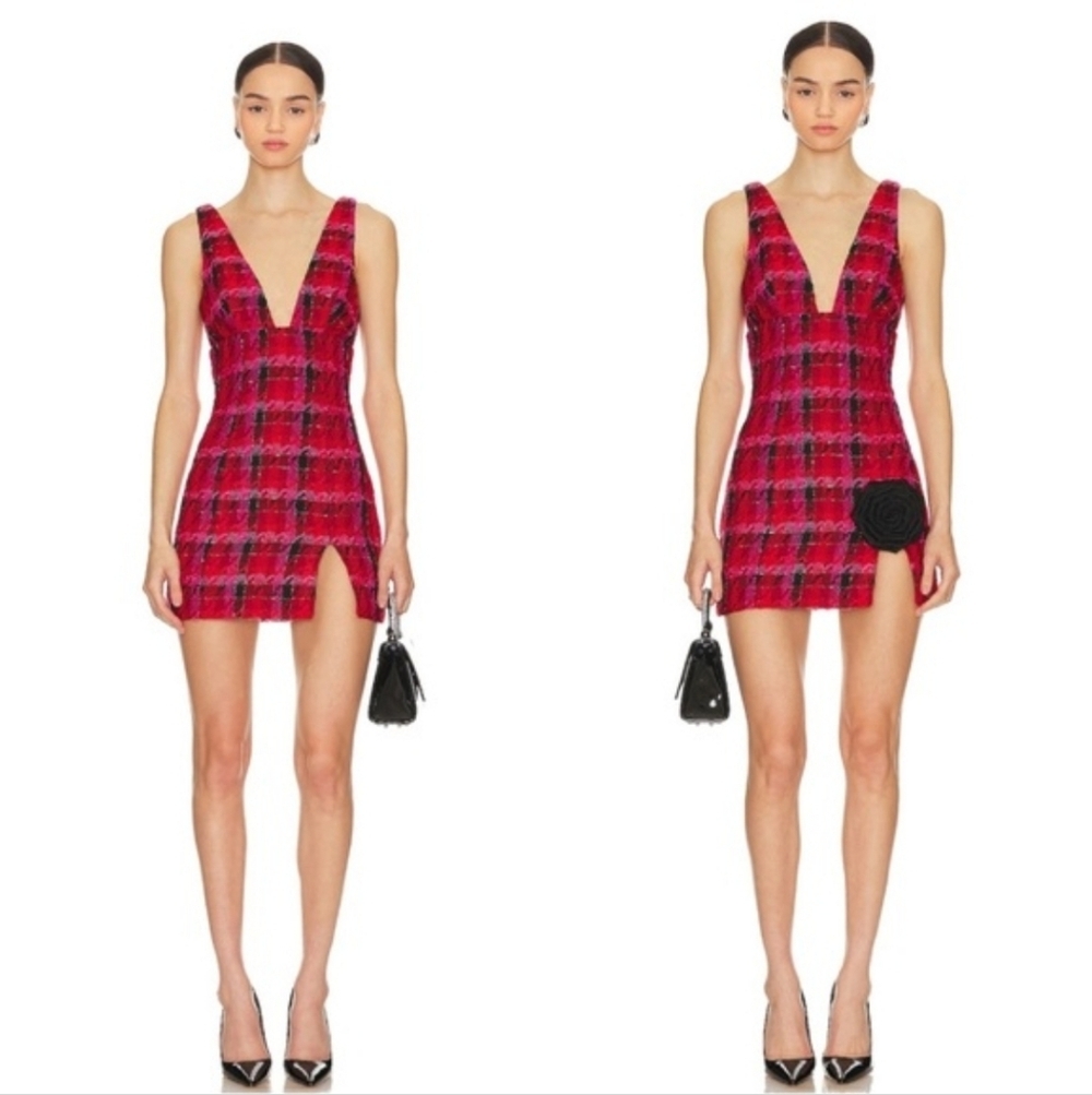 NWT | Lovers and Friends Revolve Madix Mini Tweed Dress Size Medium